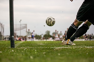 jogador de futebol em campo