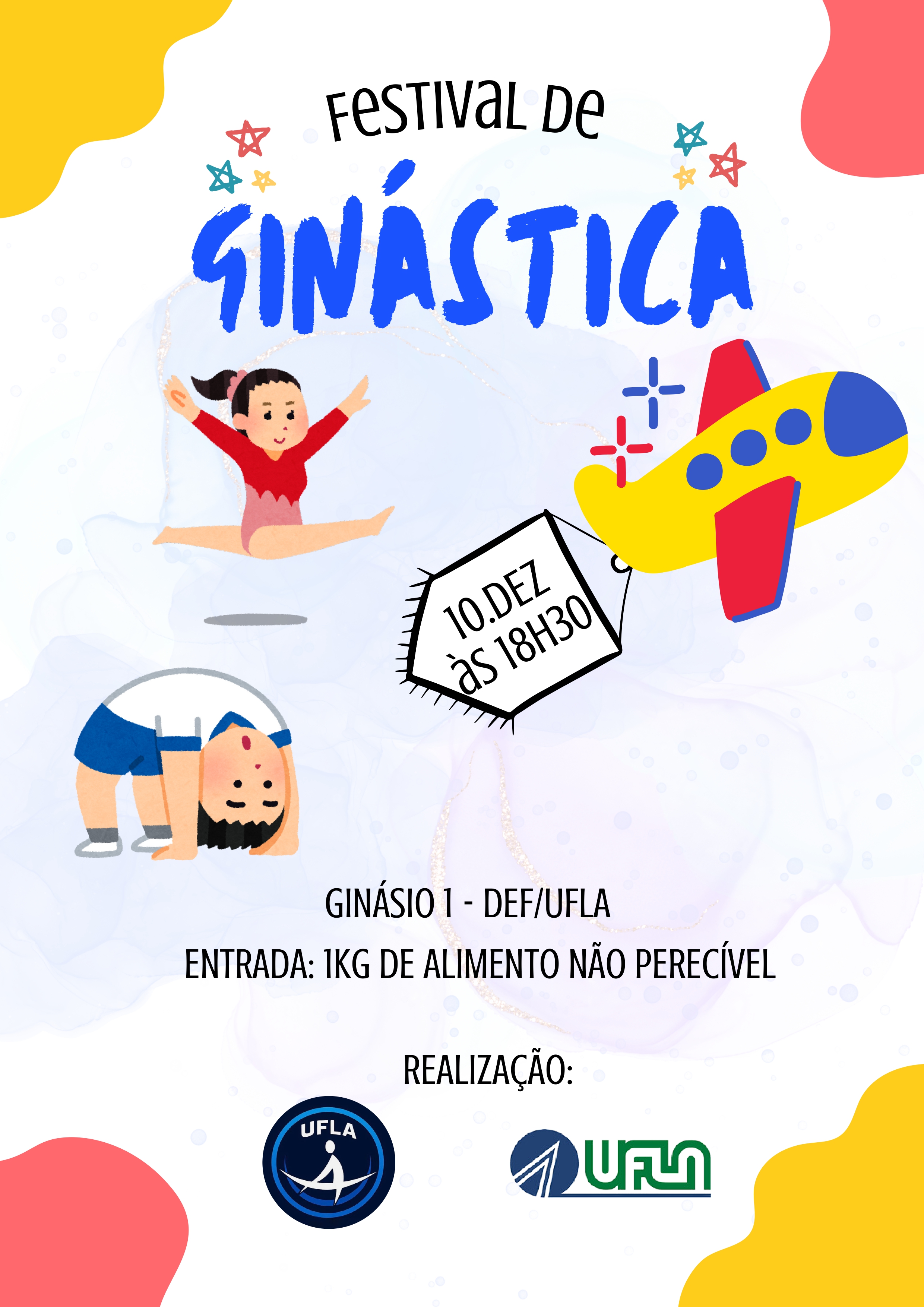 Festival de Ginástica será realizado na próxima quarta-feira (10/12)