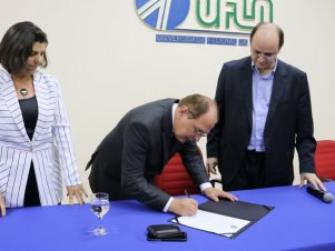 Visita do ministro da Educação à UFLA