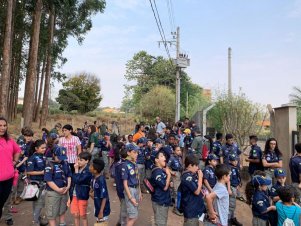 G-Óleo da UFLA recebeu visita dos Escoteiros de Lavras