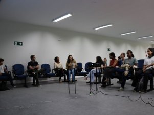 Estudantes do Cedet nas oficinas do projeto EduCom Ciência 