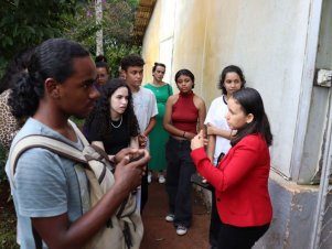 Estudantes do Cedet nas oficinas do projeto EduCom Ciência 