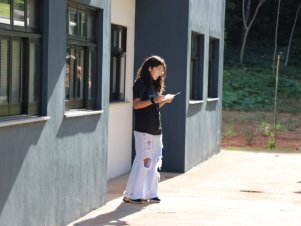 Estudantes do Cedet nas oficinas do projeto EduCom Ciência 